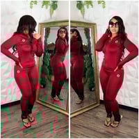 Burgundy Fitted Set 