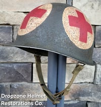 Image 1 of WWII US Army Helmet, 4-Panel Medic. M1 Helmet.