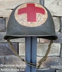 Image 5 of WWII US Army Helmet, 4-Panel Medic. M1 Helmet.