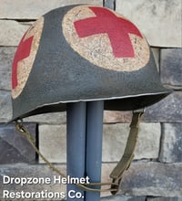 Image 3 of WWII US Army Helmet, 4-Panel Medic. M1 Helmet.