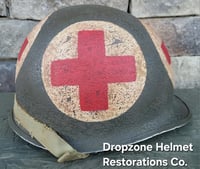 Image 4 of WWII US Army Helmet, 4-Panel Medic. M1 Helmet.