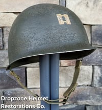Image 4 of WWII 2nd Ranger Battalion, Captain. M-1 Helmet. Normandy.