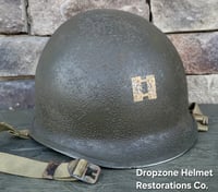 Image 7 of WWII 2nd Ranger Battalion, Captain. M-1 Helmet. Normandy.