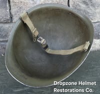 Image 10 of WWII United States Coast Guard (USCG) Helmet. M-1 Helmet. Normandy.