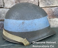 Image 4 of WWII United States Coast Guard (USCG) Helmet. M-1 Helmet. Normandy.