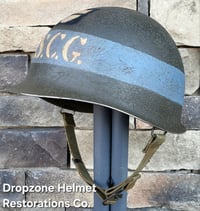 Image 5 of WWII United States Coast Guard (USCG) Helmet. M-1 Helmet. Normandy.