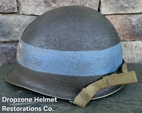 Image 2 of WWII United States Coast Guard (USCG) Helmet. M-1 Helmet. Normandy.