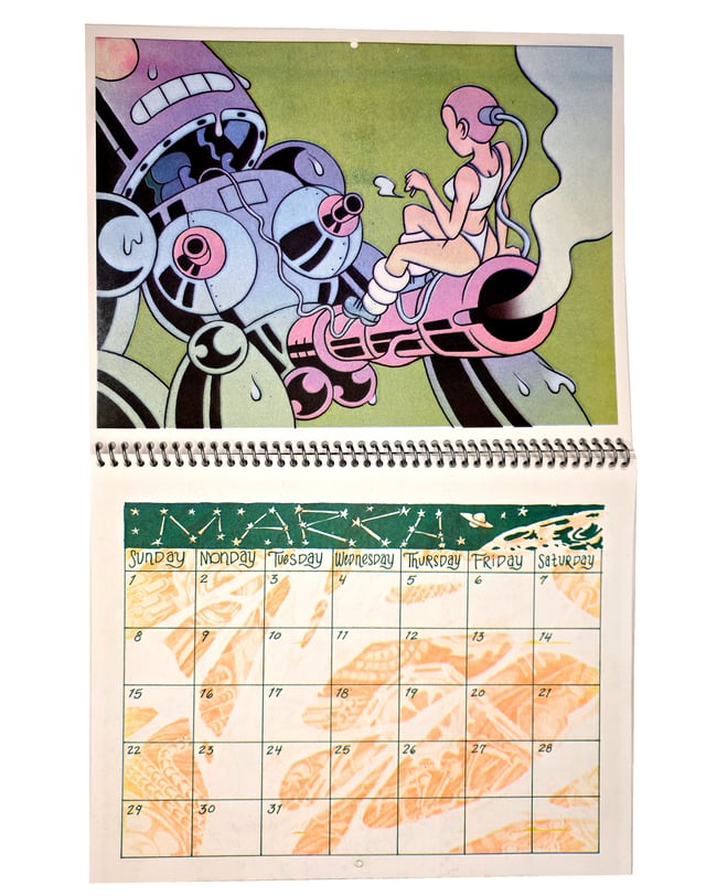2026 Calendar CRAM books and Reptile House Comix present: Bio-Mech