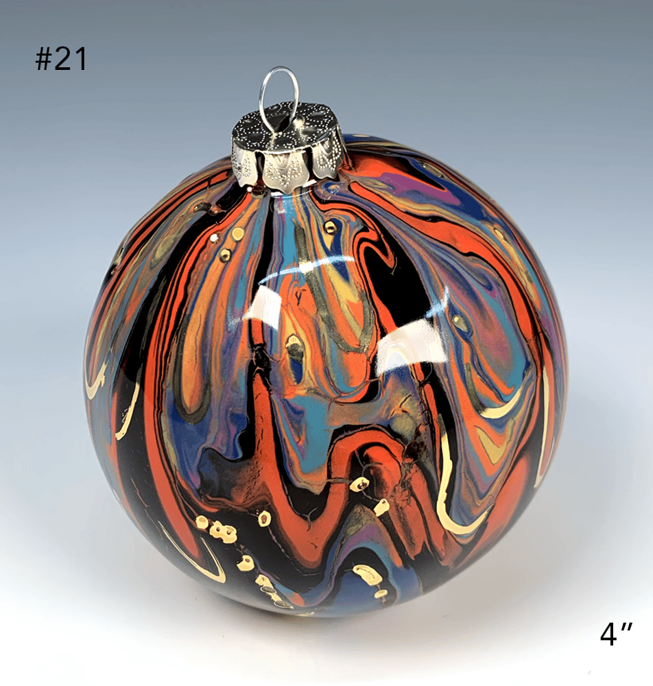 Image of Limited Edition 20K Gold Luster Ornament 4" (#21)