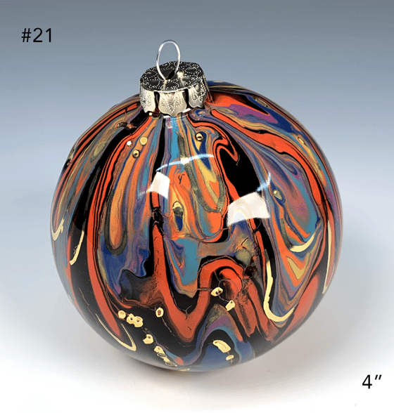 Image of Limited Edition 20K Gold Luster Ornament 4" (#21)