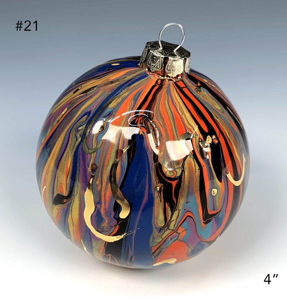 Image of Limited Edition 20K Gold Luster Ornament 4" (#21)