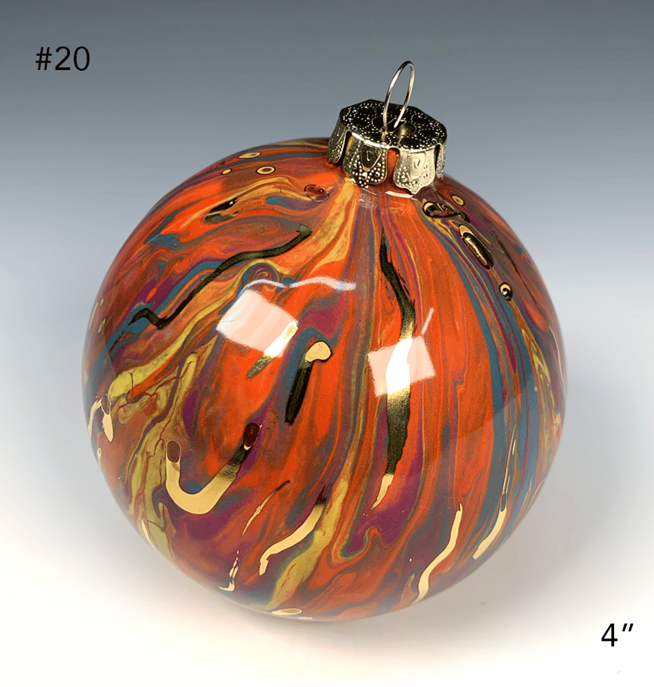 Image of Limited Edition 20K Gold Luster Ornament 4" (#20)