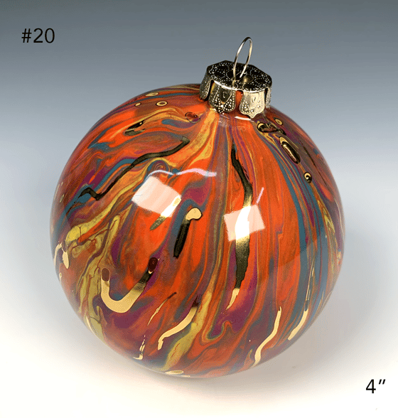 Image of Limited Edition 20K Gold Luster Ornament 4" (#20)
