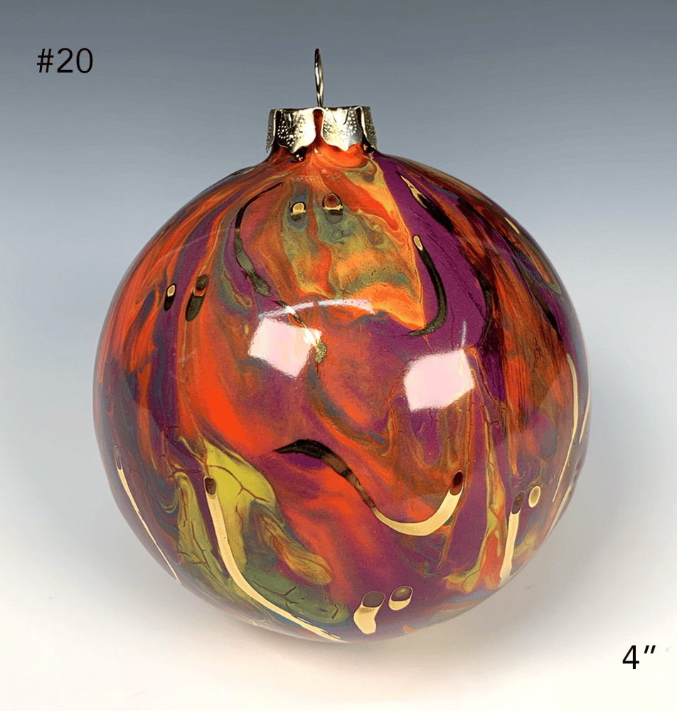 Image of Limited Edition 20K Gold Luster Ornament 4" (#20)