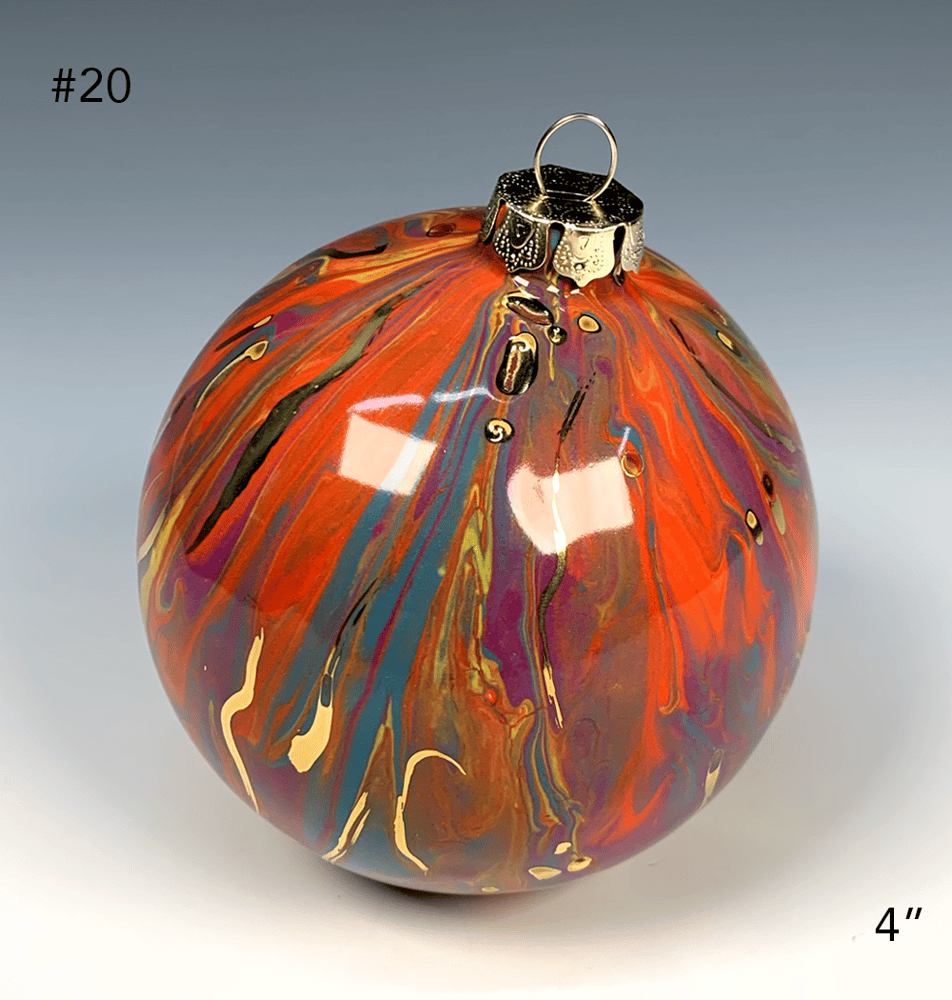 Image of Limited Edition 20K Gold Luster Ornament 4" (#20)
