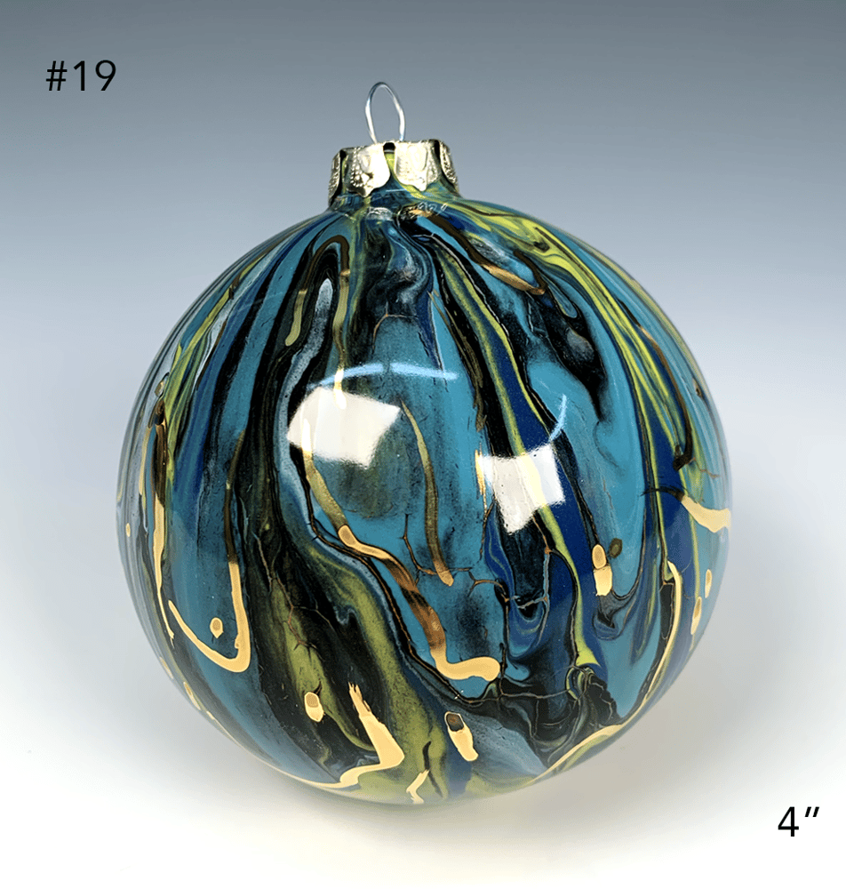Image of Limited Edition 20K Gold Luster Ornament 4" (#19)