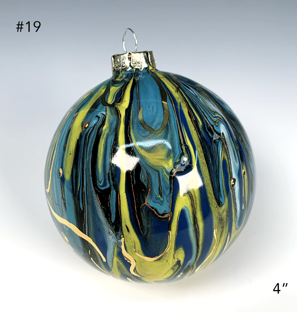 Image of Limited Edition 20K Gold Luster Ornament 4" (#19)