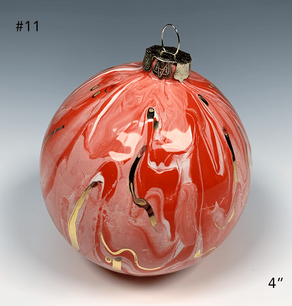 Image of Limited Edition 20K Gold Luster Ornament 4" (#11)