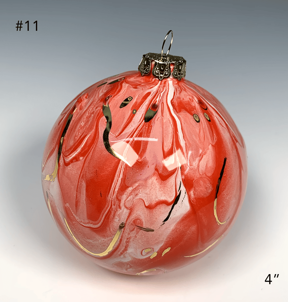 Image of Limited Edition 20K Gold Luster Ornament 4" (#11)