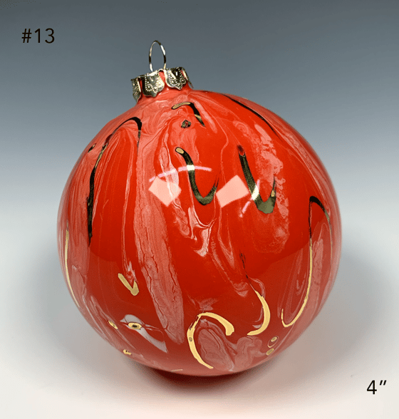 Image of Limited Edition 20K Gold Luster Ornament 4" (#13)