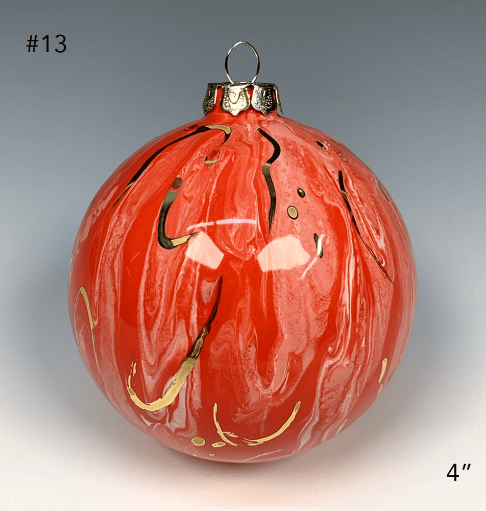 Image of Limited Edition 20K Gold Luster Ornament 4" (#13)