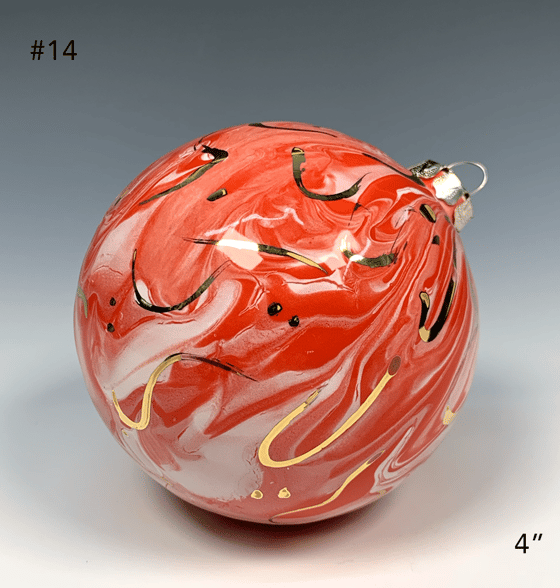 Image of Limited Edition 20K Gold Luster Ornament 4" (#14)