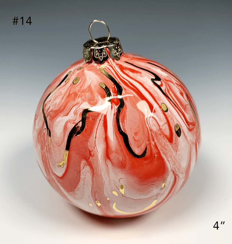 Image of Limited Edition 20K Gold Luster Ornament 4" (#14)