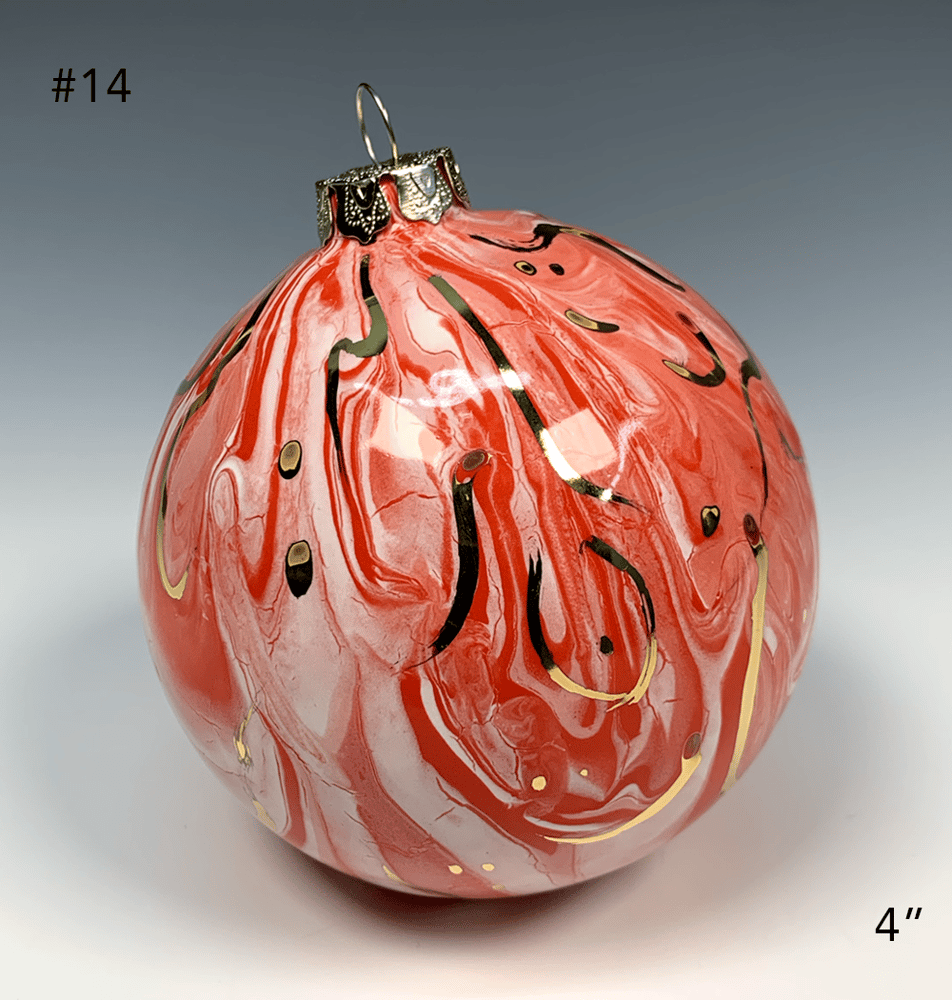 Image of Limited Edition 20K Gold Luster Ornament 4" (#14)
