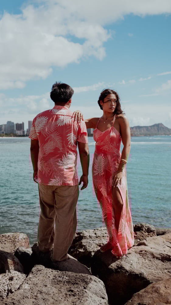 Image of Hapu'u Coral Wrap Dress 