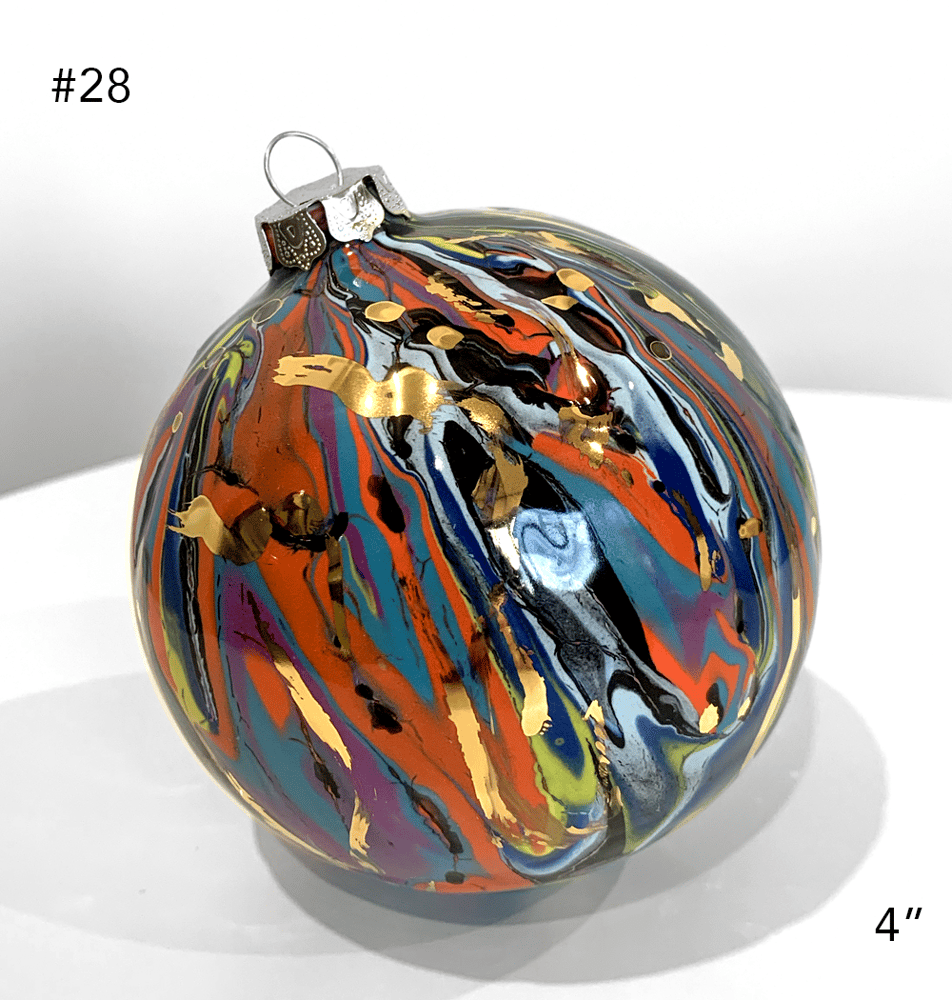 Image of Limited Edition 20K Gold Luster Ornament 4" (#28)