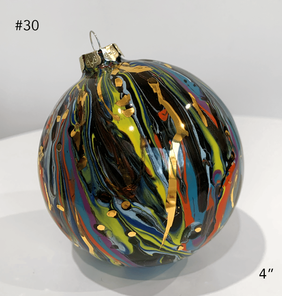 Image of Limited Edition 20K Gold Luster Ornament 4" (#30)