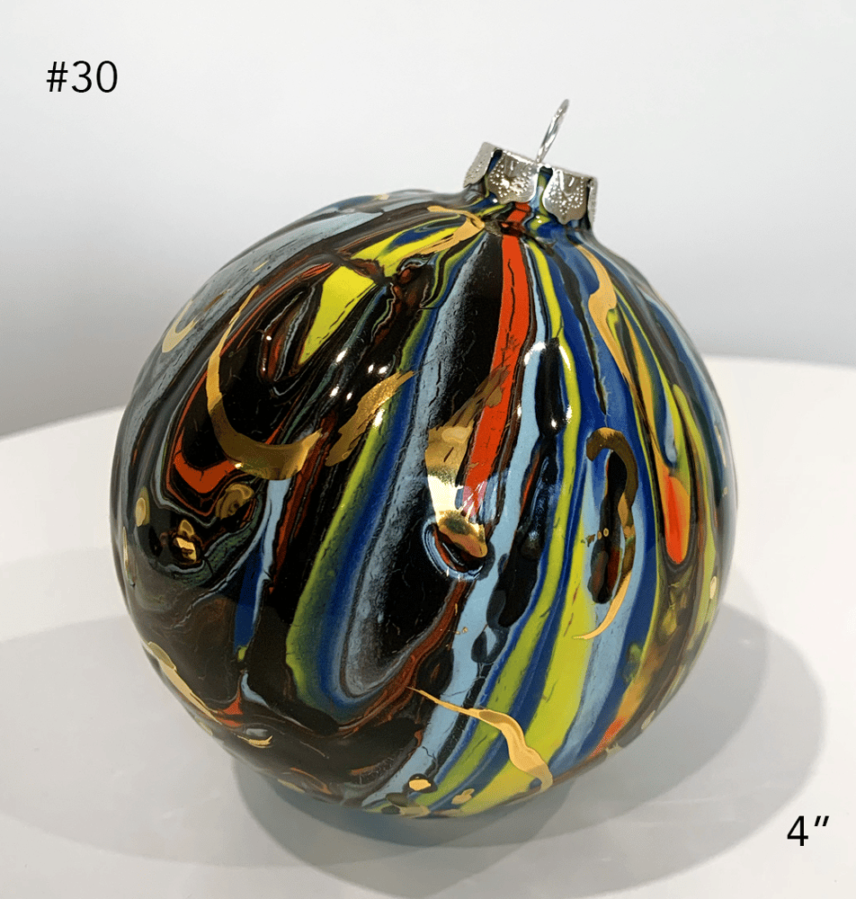 Image of Limited Edition 20K Gold Luster Ornament 4" (#30)