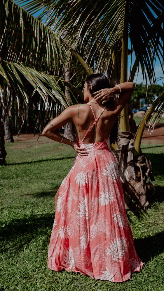 Image of Hapu'u Coral Wrap Dress 