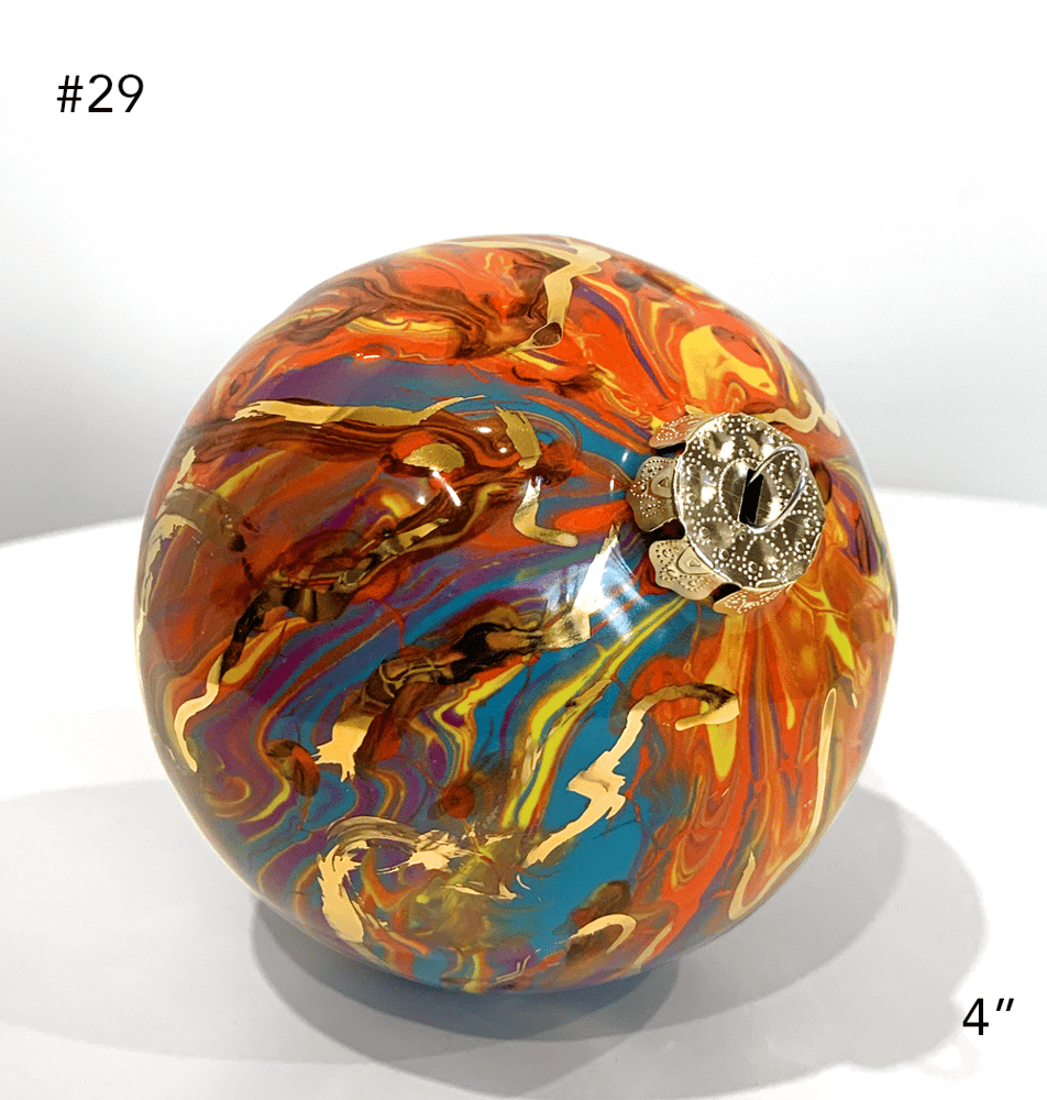 Image of Limited Edition 20K Gold Luster Ornament 4" (#29)