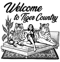 TIGER COUNTRY BLACK ON WHITE
