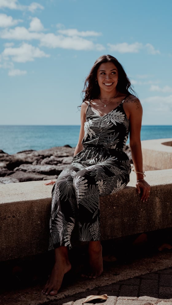 Image of  Hapu'u Black Jumpsuit 