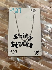 Image 2 of Sterling Silver 18” Cable Chain