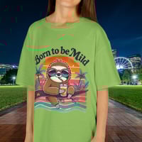 Image 3 of Beach Slothin' Kids Tee