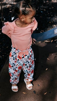 Girls’ Floral Ruffle Top & Pants Set