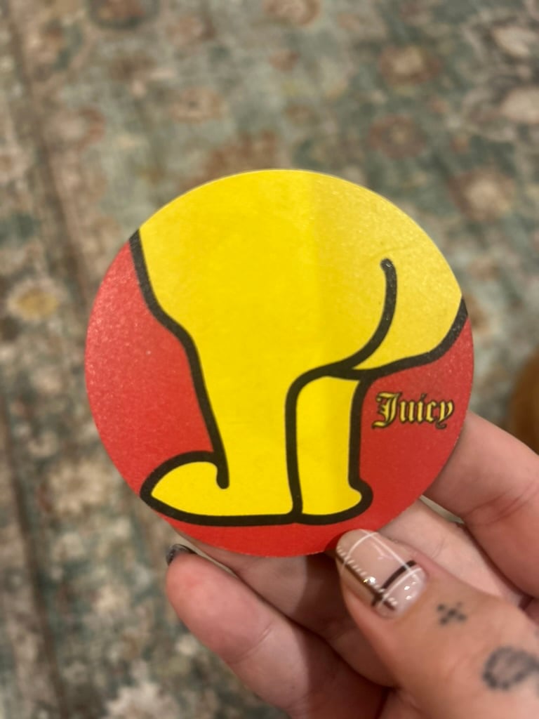 Image of Juicy Booty Sticker or Magnet - Funny Thicc Butt Humor