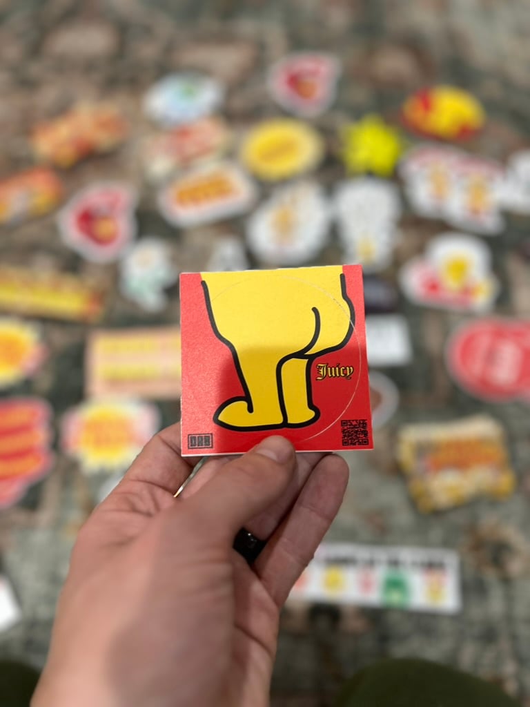 Image of Juicy Booty Sticker or Magnet - Funny Thicc Butt Humor