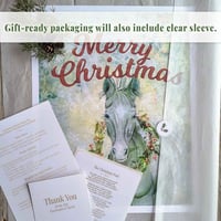 Image 5 of Merry Christmas Foal – 11x14 Print & Story – Hand Embellished with Sparkles of Light