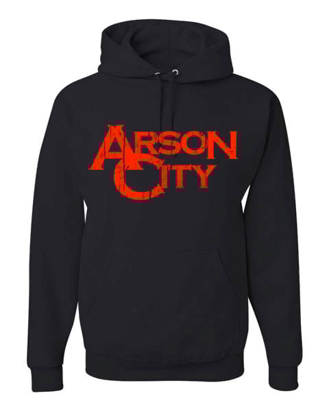 Image of Arson City Red Logo Hoodie