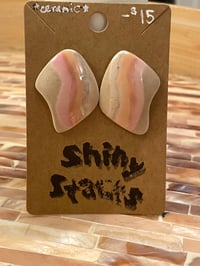 Image 1 of Ceramic Pastel Statement Earrings