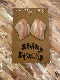 Image 2 of Ceramic Pastel Statement Earrings