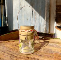 Image 7 of Wildflower Rustic Star Candle Holder - Small Jar - 202503