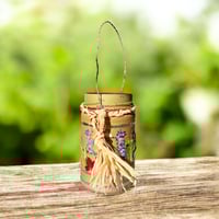 Image 3 of Wildflower Rustic Star Candle Holder - Small Jar - 202503