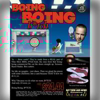 Image 2 of Boing Boing B*tch — Handmade Card w/ Real BB4 Material