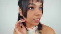 Image 7 of Lavender Wind Chime Earrings