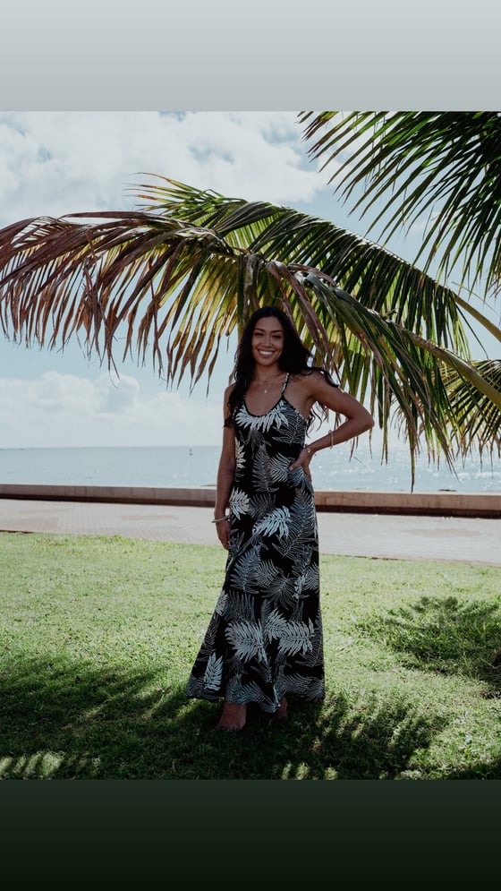 Image of Hapu'u Black Maxi Dress  